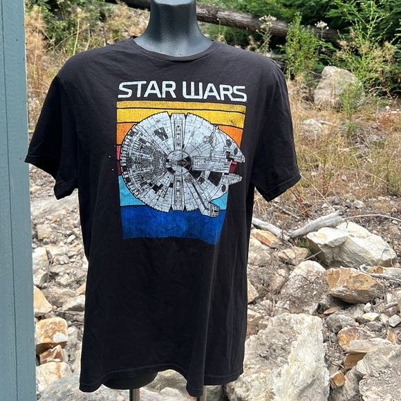 Star Wars graphic t-shirt retro 80’s vibe 100% Cotton unisex men’s size large - Picture 2 of 6